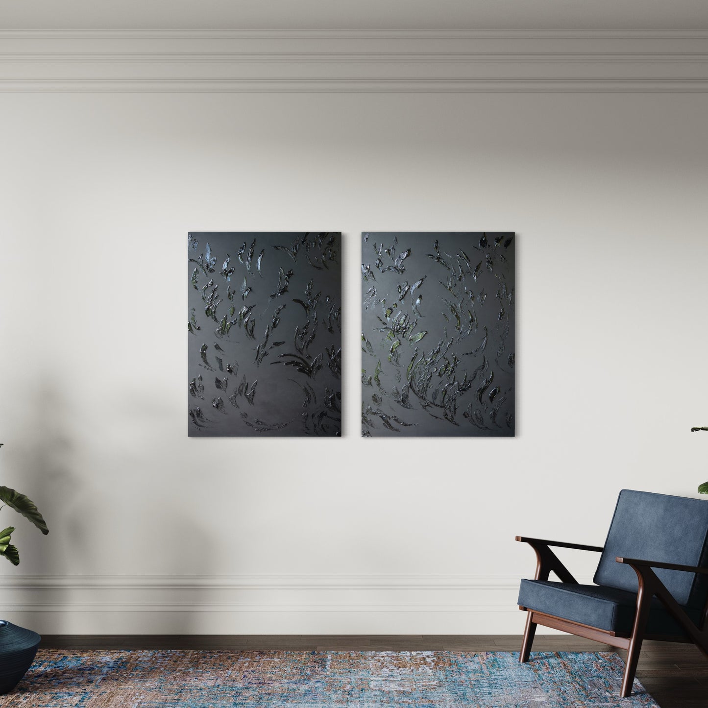 black aesthetic. black interior design, black paintings, texture art, minimalism art. minimal art