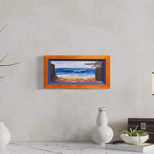 seascape hawaii, hawaii seascape art, hawaii art, framed original art, motion painting