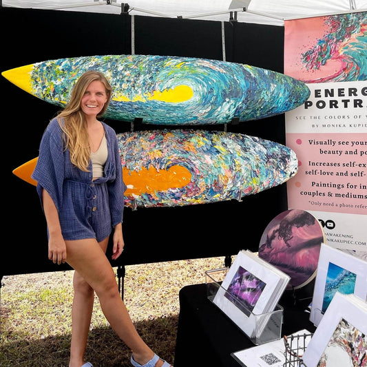 surfboard art, resin art, upcycled art, texture art, impasto art, tiki theme, spirit of aloha, hawaii art
